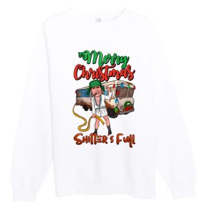 Merry Christmas Shitters Full Funny Christmas Vacation Premium Crewneck Sweatshirt