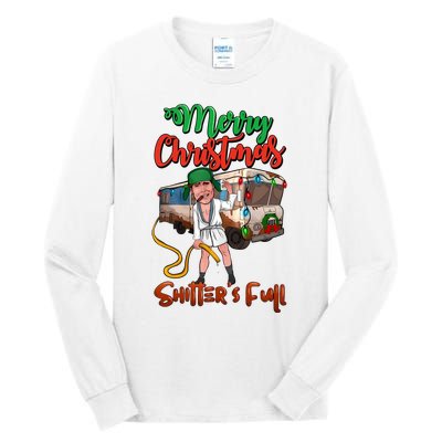 Merry Christmas Shitters Full Funny Christmas Vacation Tall Long Sleeve T-Shirt