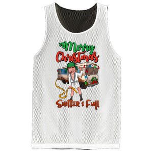 Merry Christmas Shitters Full Funny Christmas Vacation Mesh Reversible Basketball Jersey Tank