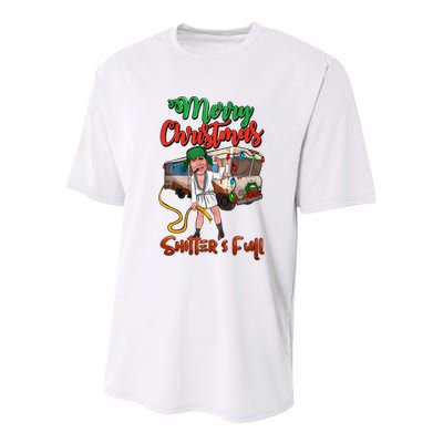 Merry Christmas Shitters Full Funny Christmas Vacation Youth Performance Sprint T-Shirt