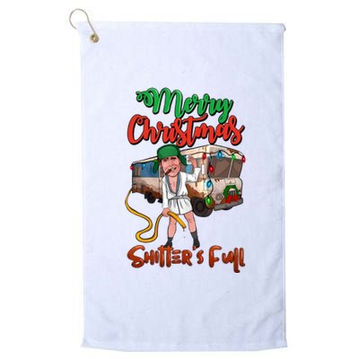 Merry Christmas Shitters Full Funny Christmas Vacation Platinum Collection Golf Towel