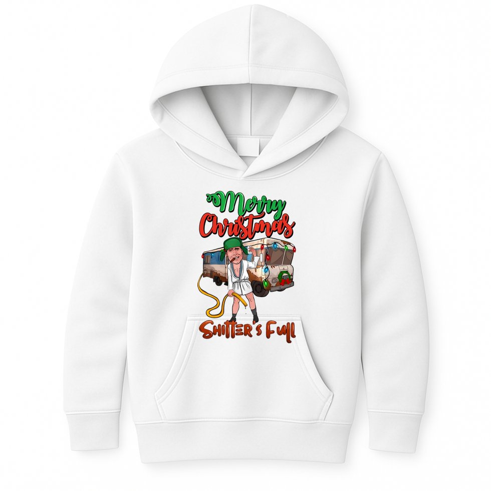 Merry Christmas Shitters Full Funny Christmas Vacation Kids Hoodie