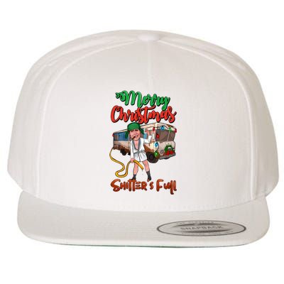 Merry Christmas Shitters Full Funny Christmas Vacation Wool Snapback Cap