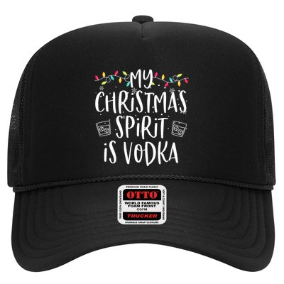 My Christmas Spirit Is Vodka Funny Family Christmas Party Gift Trucker Hat