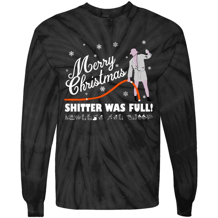 Merry Christmas ShitterS Full Tie-Dye Long Sleeve Shirt