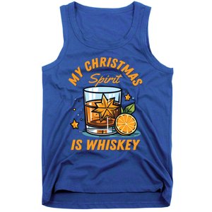 My Christmas Spirit Is Whiskey Christmas Gift Tank Top