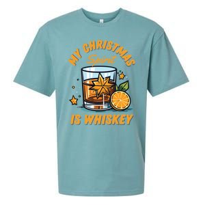 My Christmas Spirit Is Whiskey Christmas Gift Sueded Cloud Jersey T-Shirt