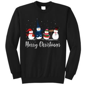 Merry Christmas Snowman Christmas Holiday Sweatshirt