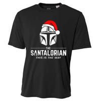 Merry Christmas Santalorian Santa V-Neck Cooling Performance Crew T-Shirt