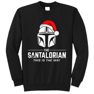 Merry Christmas Santalorian Santa V-Neck Sweatshirt