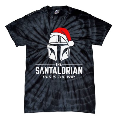 Merry Christmas Santalorian Santa V-Neck Tie-Dye T-Shirt