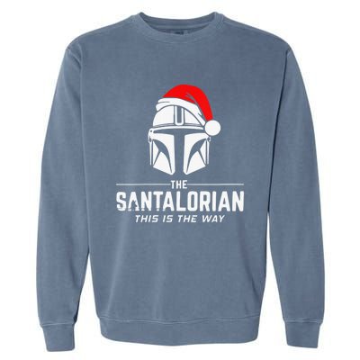 Merry Christmas Santalorian Santa V-Neck Garment-Dyed Sweatshirt