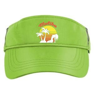 Malibu California Summer Vacation Beach Theme Adult Drive Performance Visor