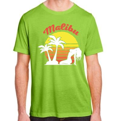 Malibu California Summer Vacation Beach Theme Adult ChromaSoft Performance T-Shirt