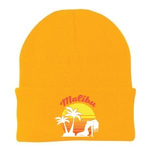 Malibu California Summer Vacation Beach Theme Knit Cap Winter Beanie