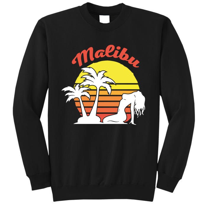 Malibu California Summer Vacation Beach Theme Sweatshirt