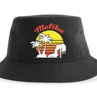 Malibu California Summer Vacation Beach Theme Sustainable Bucket Hat