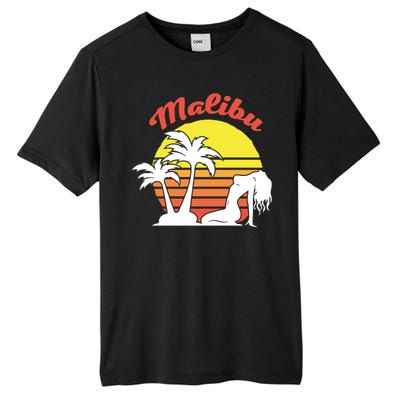 Malibu California Summer Vacation Beach Theme Tall Fusion ChromaSoft Performance T-Shirt