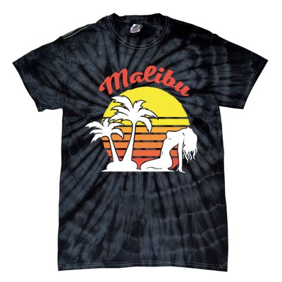 Malibu California Summer Vacation Beach Theme Tie-Dye T-Shirt