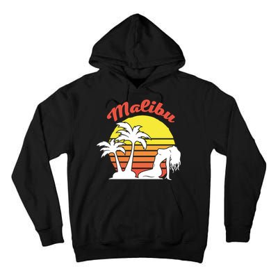 Malibu California Summer Vacation Beach Theme Tall Hoodie