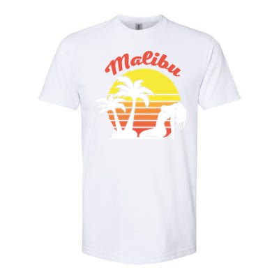 Malibu California Summer Vacation Beach Theme Softstyle CVC T-Shirt