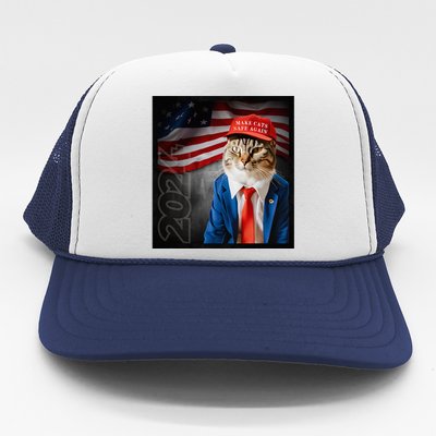 Make Cats Safe Again Usa 2024 Trucker Hat