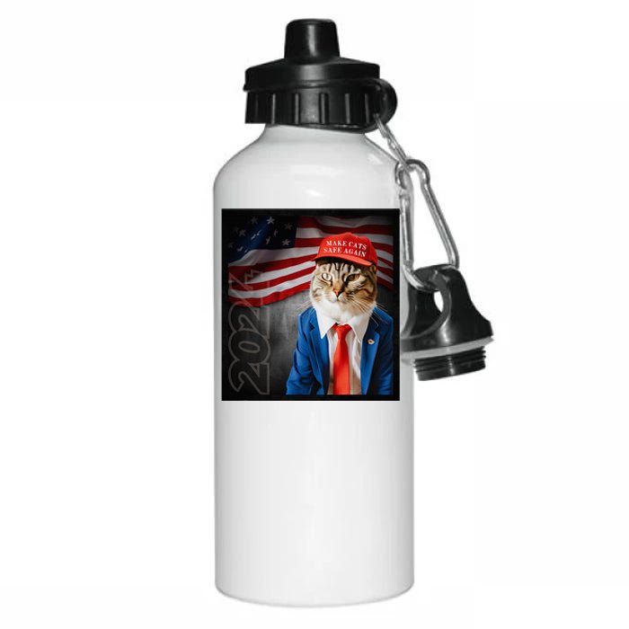 Make Cats Safe Again Usa 2024 Aluminum Water Bottle