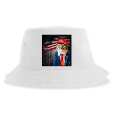 Make Cats Safe Again Usa 2024 Sustainable Bucket Hat