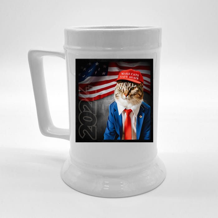 Make Cats Safe Again Usa 2024 Beer Stein