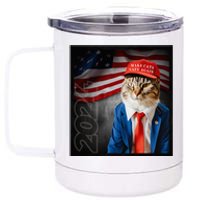 Make Cats Safe Again Usa 2024 12 oz Stainless Steel Tumbler Cup