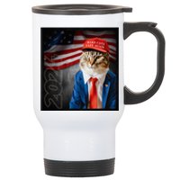 Make Cats Safe Again Usa 2024 Stainless Steel Travel Mug