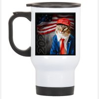 Make Cats Safe Again Usa 2024 Stainless Steel Travel Mug