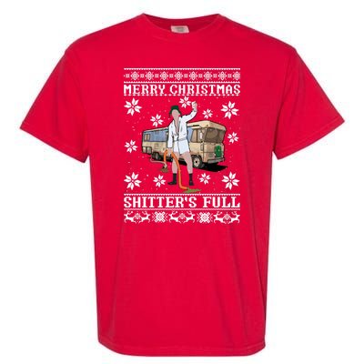 Christmas Vacation, Merry Christmas Shitters Full, Christmas Ugly Garment-Dyed Heavyweight T-Shirt