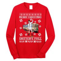 Christmas Vacation, Merry Christmas Shitters Full, Christmas Ugly Long Sleeve Shirt