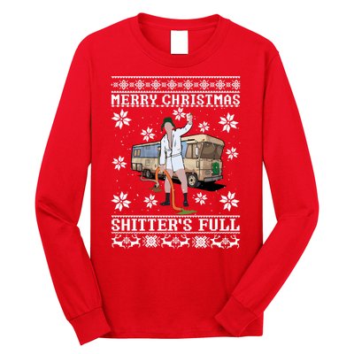 Christmas Vacation, Merry Christmas Shitters Full, Christmas Ugly Long Sleeve Shirt