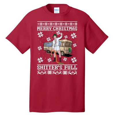 Christmas Vacation, Merry Christmas Shitters Full, Christmas Ugly Tall T-Shirt