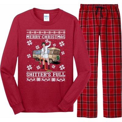 Christmas Vacation, Merry Christmas Shitters Full, Christmas Ugly Long Sleeve Pajama Set