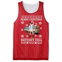 Christmas Vacation, Merry Christmas Shitters Full, Christmas Ugly Mesh Reversible Basketball Jersey Tank