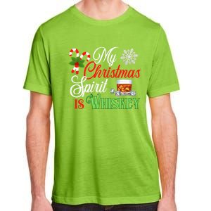 My Christmas Spirit Is Whiskey Funny Holiday Ing Funny Gift Adult ChromaSoft Performance T-Shirt