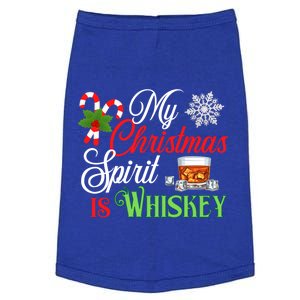 My Christmas Spirit Is Whiskey Funny Holiday Ing Funny Gift Doggie Tank