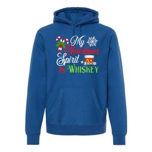 My Christmas Spirit Is Whiskey Funny Holiday Ing Funny Gift Premium Hoodie