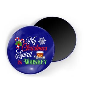 My Christmas Spirit Is Whiskey Funny Holiday Ing Funny Gift Magnet