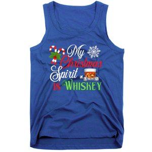 My Christmas Spirit Is Whiskey Funny Holiday Ing Funny Gift Tank Top