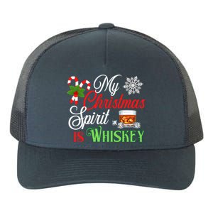 My Christmas Spirit Is Whiskey Funny Holiday Ing Funny Gift Yupoong Adult 5-Panel Trucker Hat