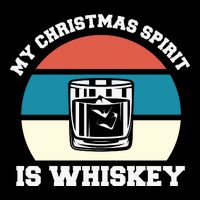 My Christmas Spirit Is Whiskey Liquor Drinker Christmas 16 in Basic Backpack