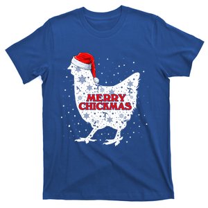 Merry Chickmas Santa Claus Chicken Snow Farmer Xmas Holiday Funny Gift T-Shirt