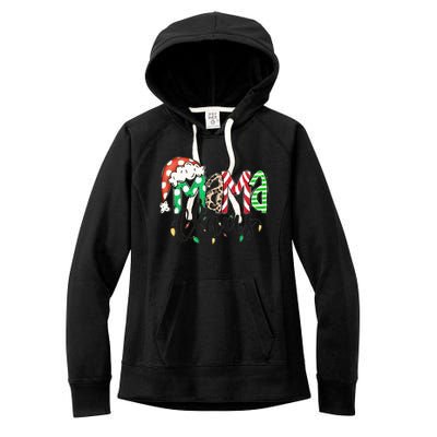 Mama Claus Santa Hat Christmas Mom Winter Holiday Gift Women's Fleece Hoodie