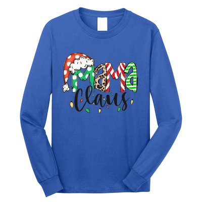 Mama Claus Santa Hat Christmas Mom Winter Holiday Gift Long Sleeve Shirt