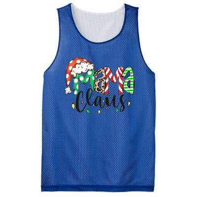 Mama Claus Santa Hat Christmas Mom Winter Holiday Gift Mesh Reversible Basketball Jersey Tank