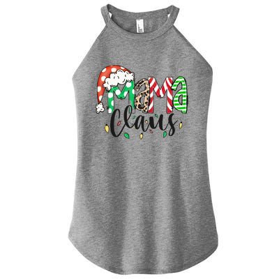 Mama Claus Santa Hat Christmas Mom Winter Holiday Gift Women's Perfect Tri Rocker Tank